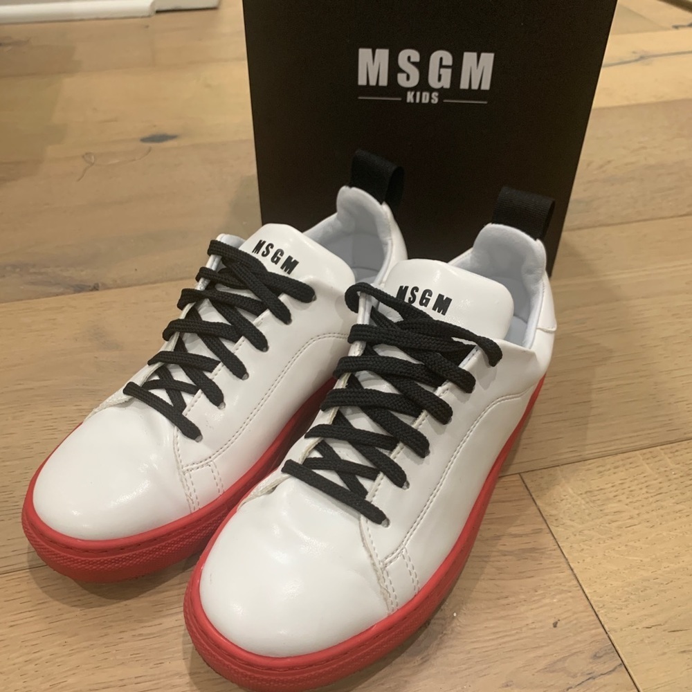 MSGM KIDS FASHION low top SNEAKERS - Picture 4 of 10